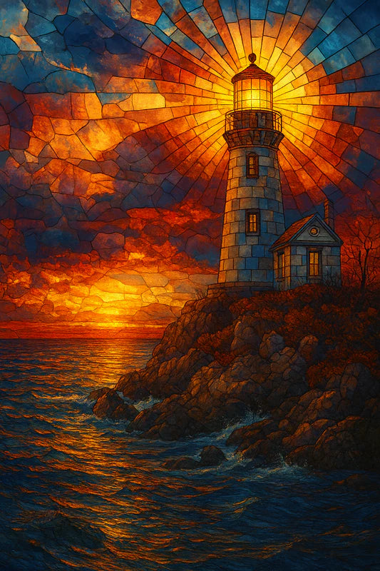 Stained Glass Lighthouse of Eternal Light
