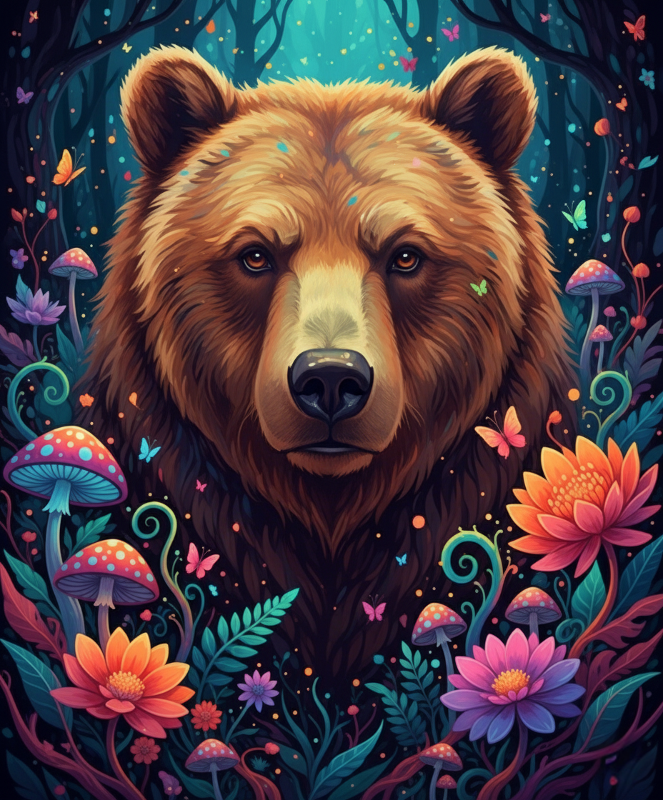 Grizzly Bear, Mushroom Forest