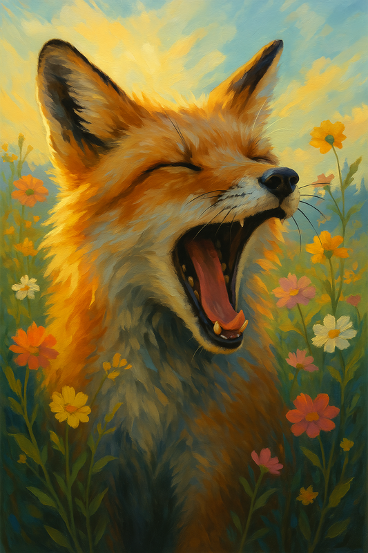 Fox Yawning