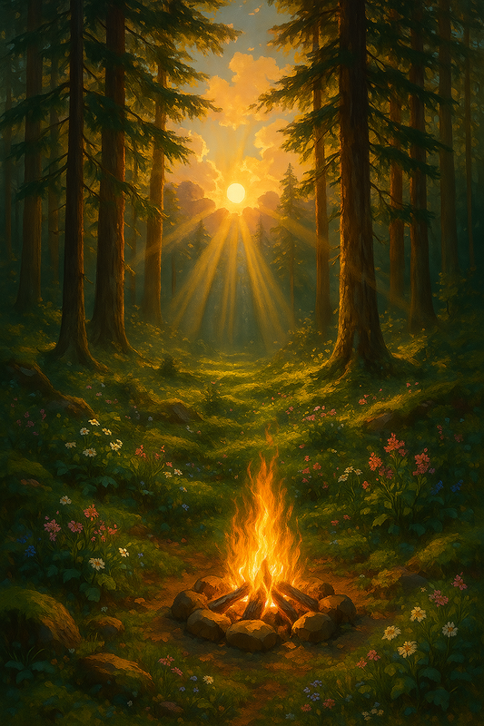 Campfire In The Morning Light