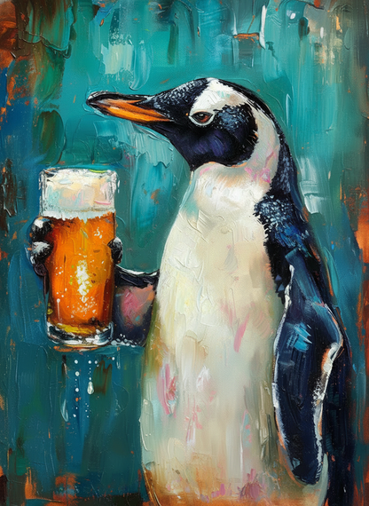 Penguin with Pint