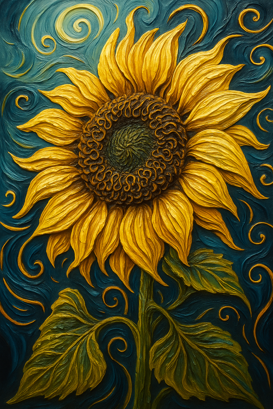Sunburst Sunflower Swirl
