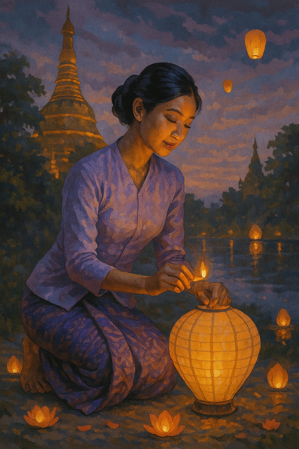 Burmese Lantern Whisperer