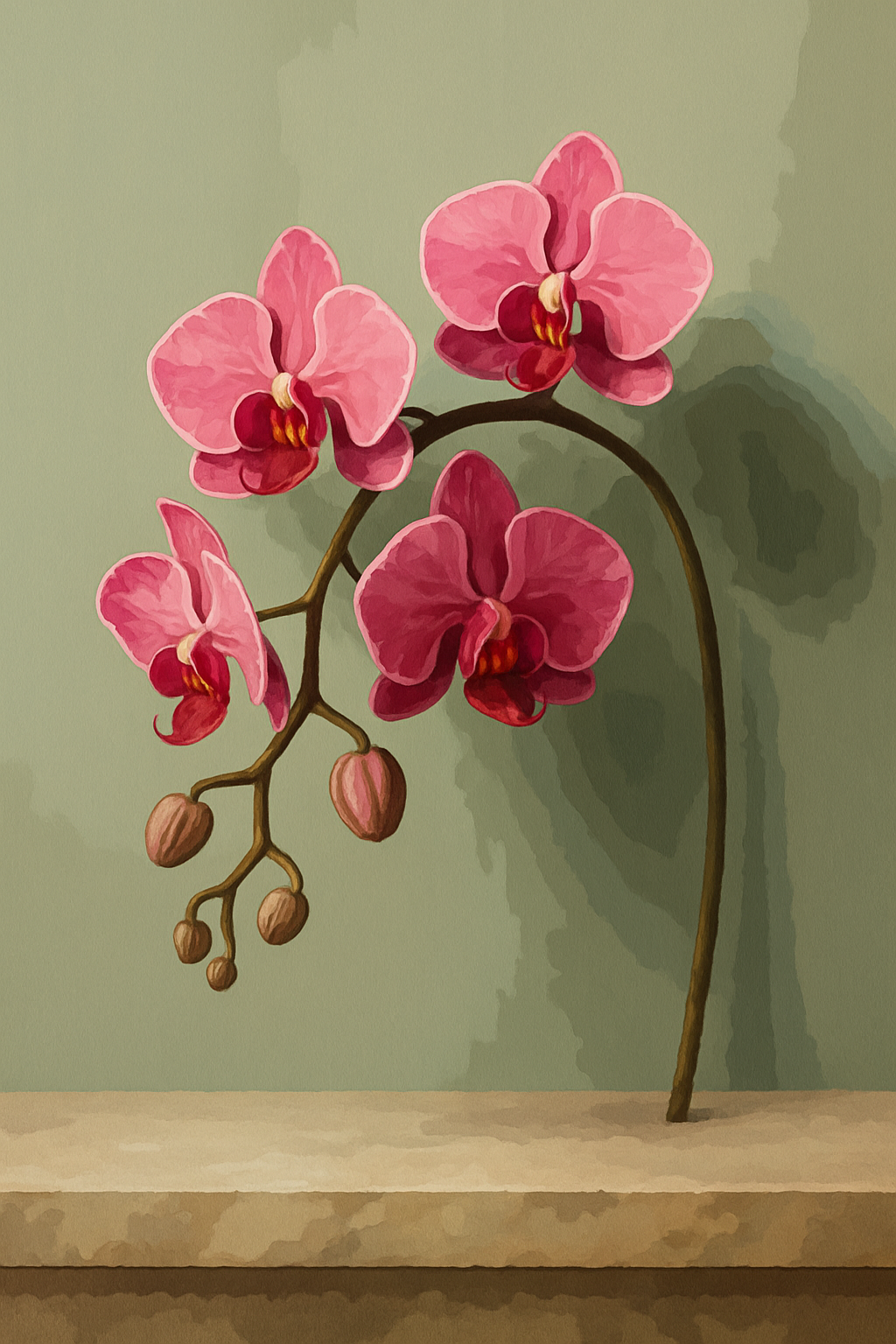 Phalaenopsis Orchid on Sage Ledge