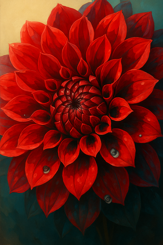 Ruby Dahlia Spiral