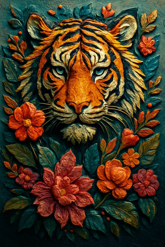 Tiger in Bloom