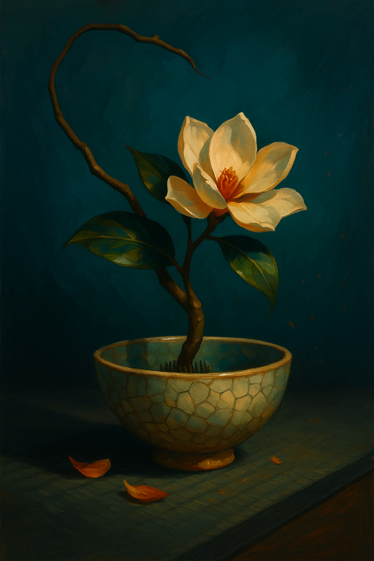 Magnolia Held in Stillness