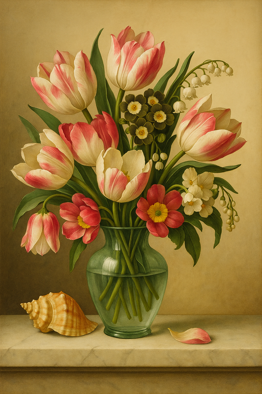 Tulips and Lily-of-the-Valley