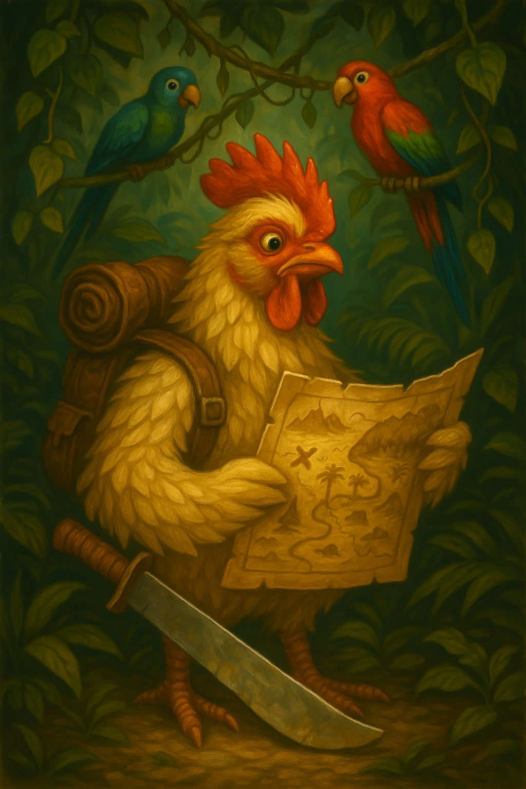 Explorer Chicken in the Jungle