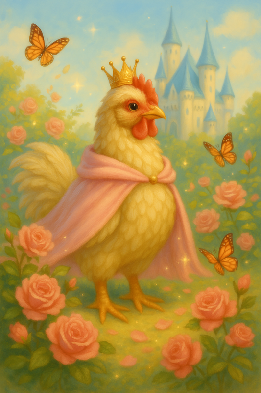 Princess Chicken in a Castle Garden