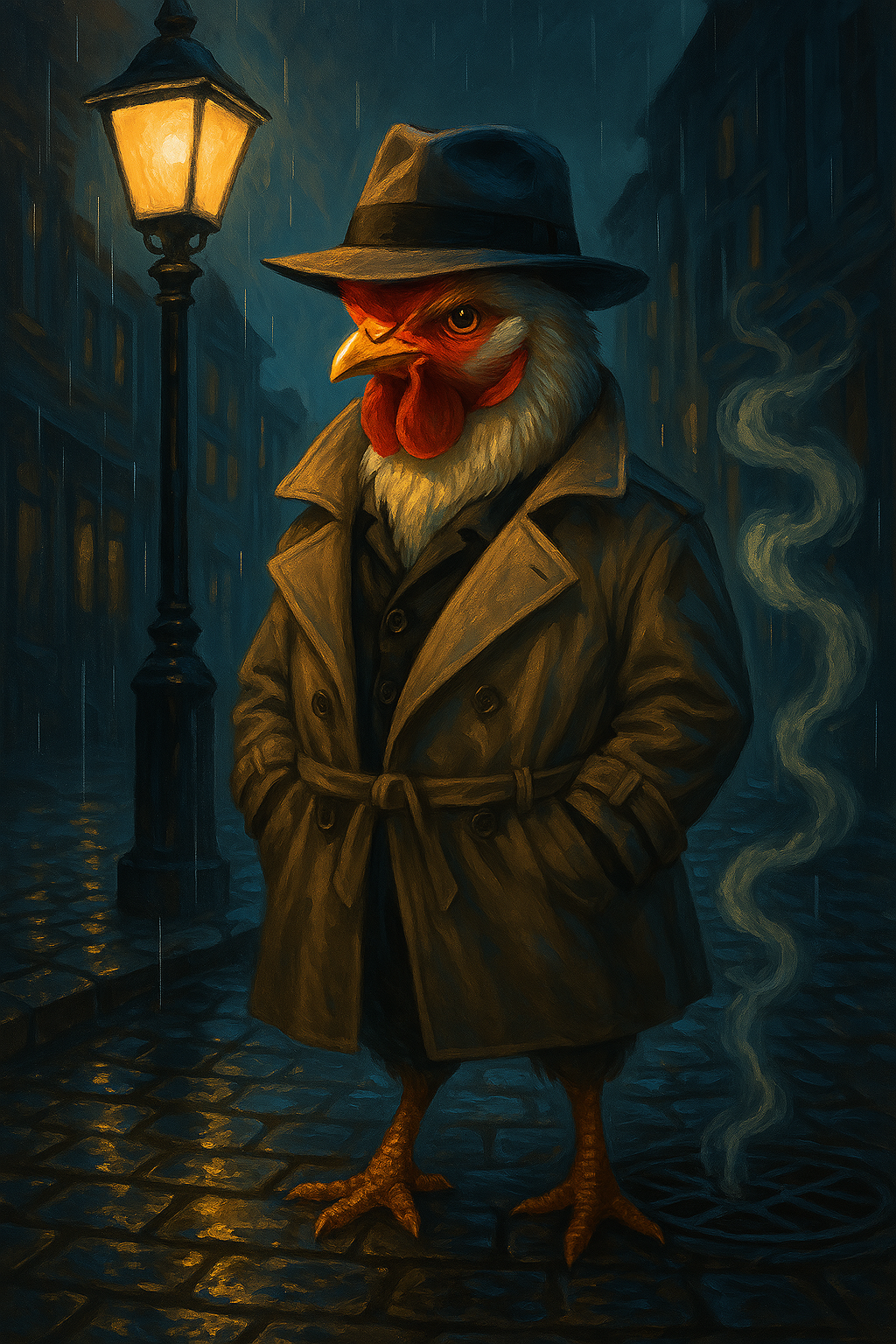 Detective Chicken in Noir City