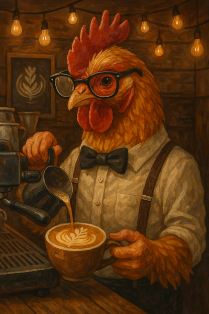 Hipster Chicken Barista