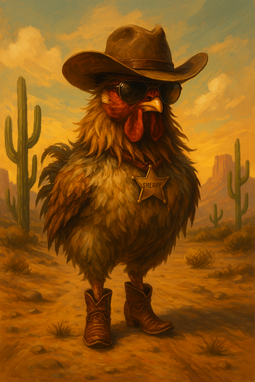 Cowboy Chicken in the Wild West