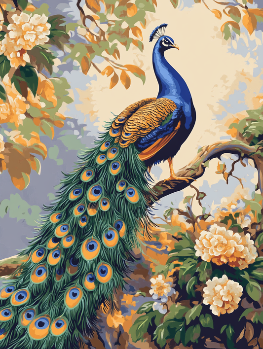 Golden Bloom & Peacock