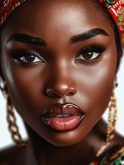 African Beauty Glossy Lips