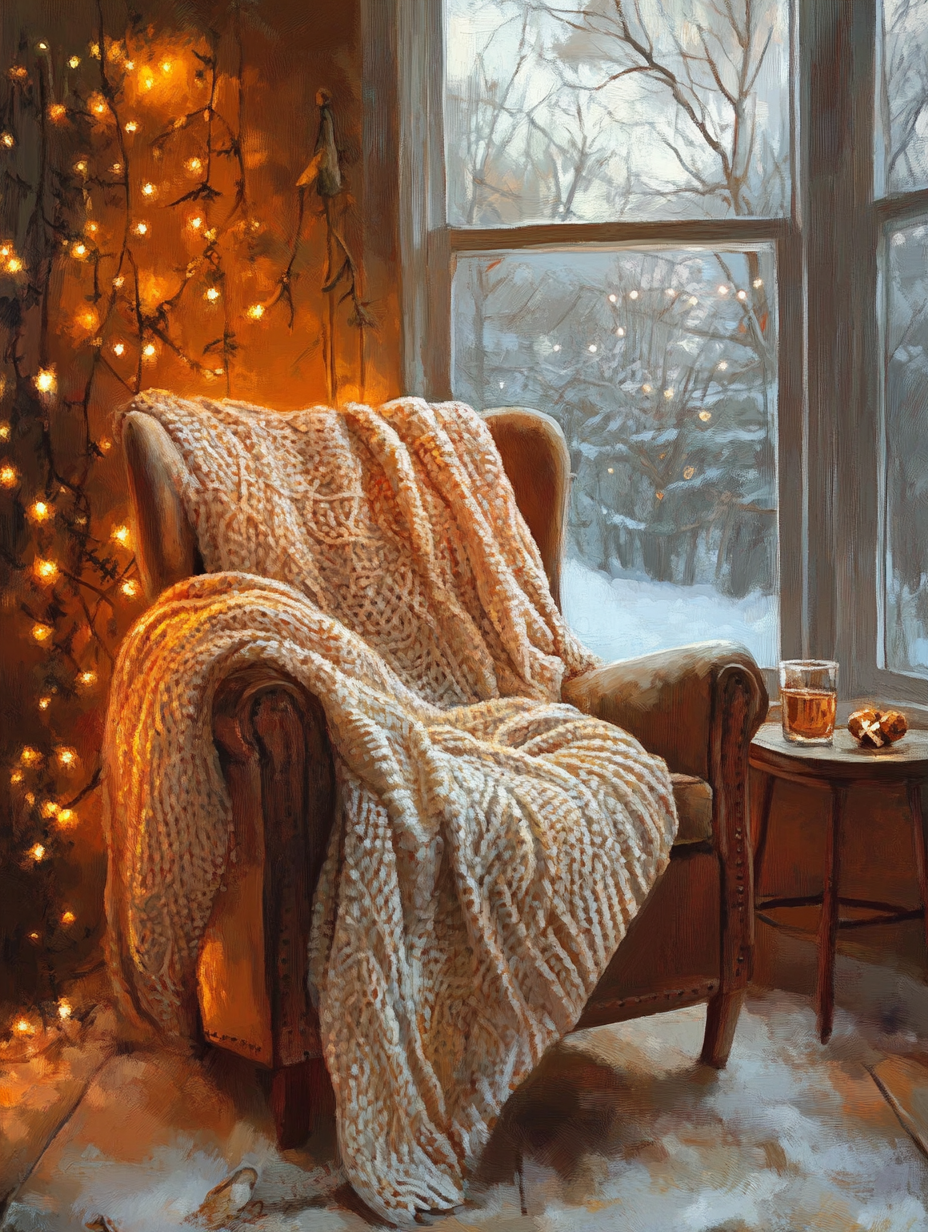 Cozy Armchair, Fairy Lights