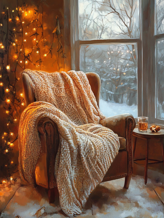 Cozy Armchair, Fairy Lights