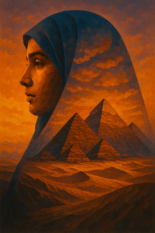 Profile with Pyramids