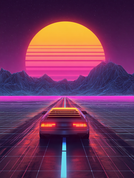 Retro Sunset Highway