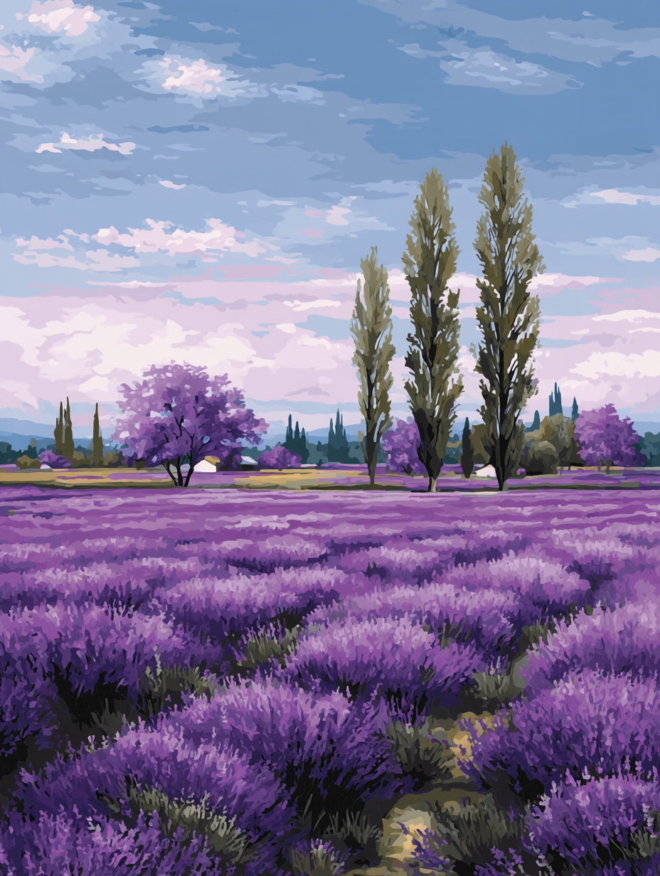 Scented Lavender Landscape