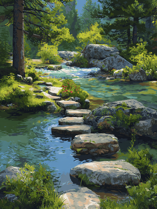 Stepping Stones Forest Stream