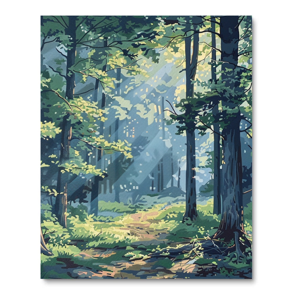 Sun Rays Over The Jungle