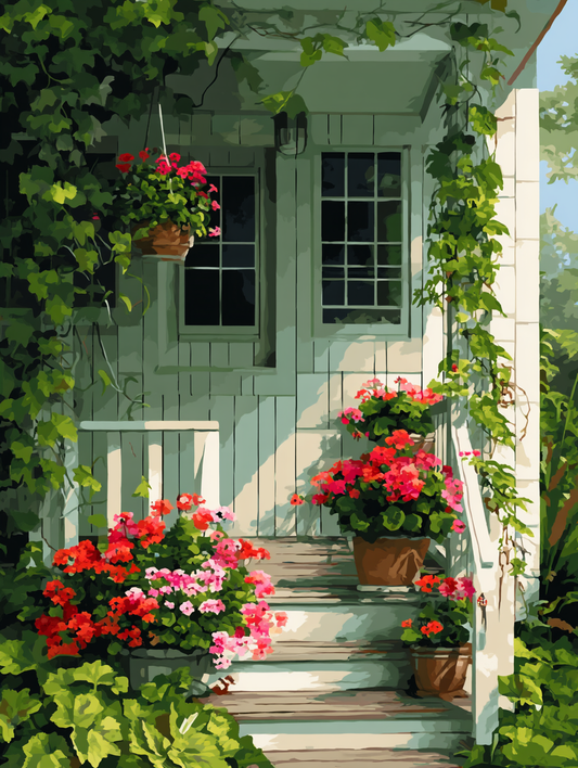 Sunny Porch Floral Display