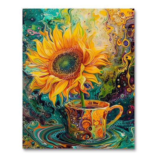 Swirling Sunflower III