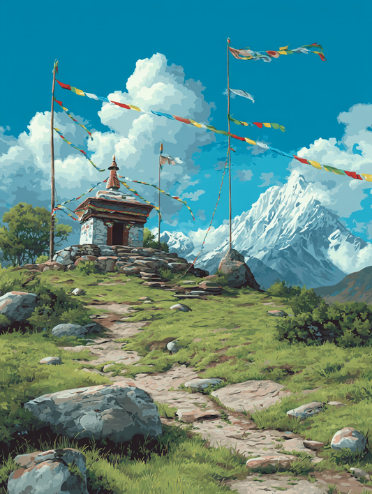Tranquil Mountain Top Shrine