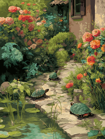 Turtles Garden Stone Path