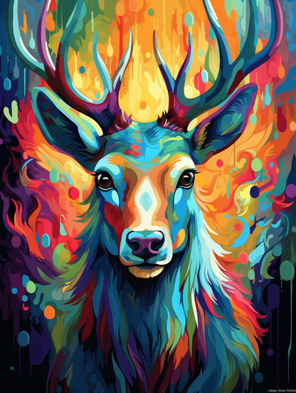 Vibrant Deer Spirit