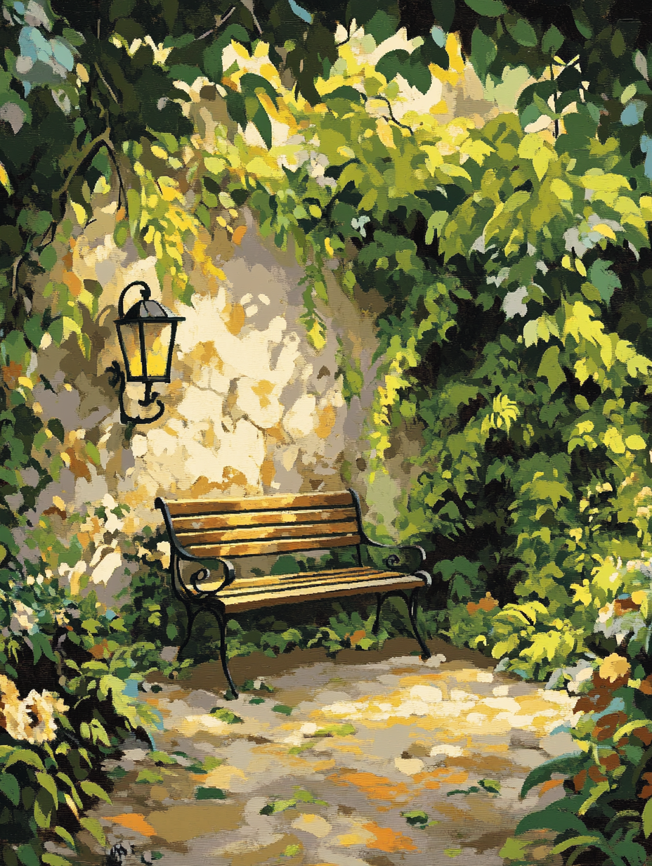 Vined Wall and Seating