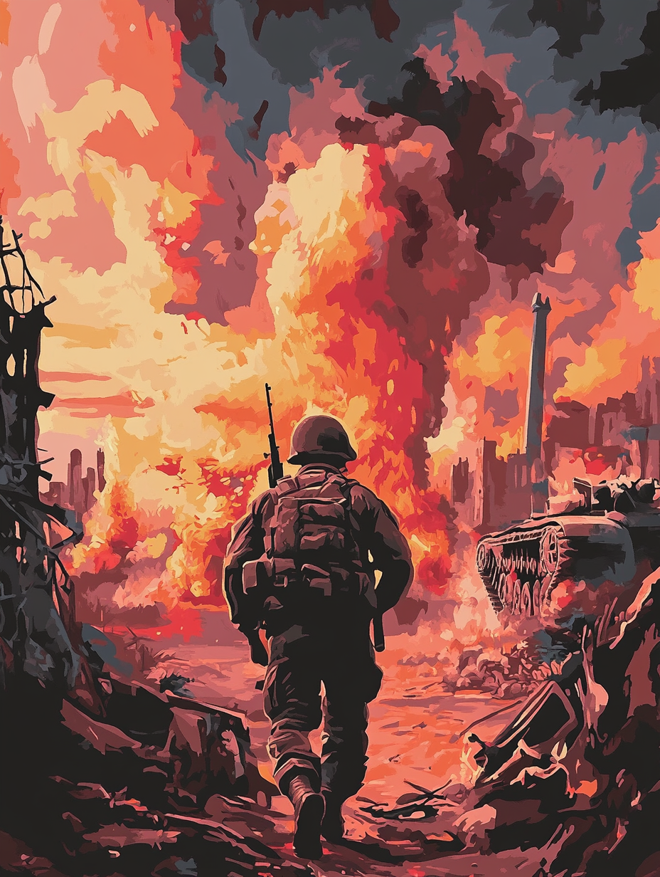 War Zone Explosions Aftermath