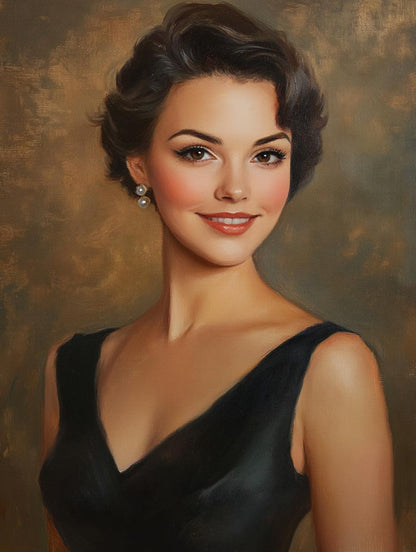 Elegant Woman Portrait Smile