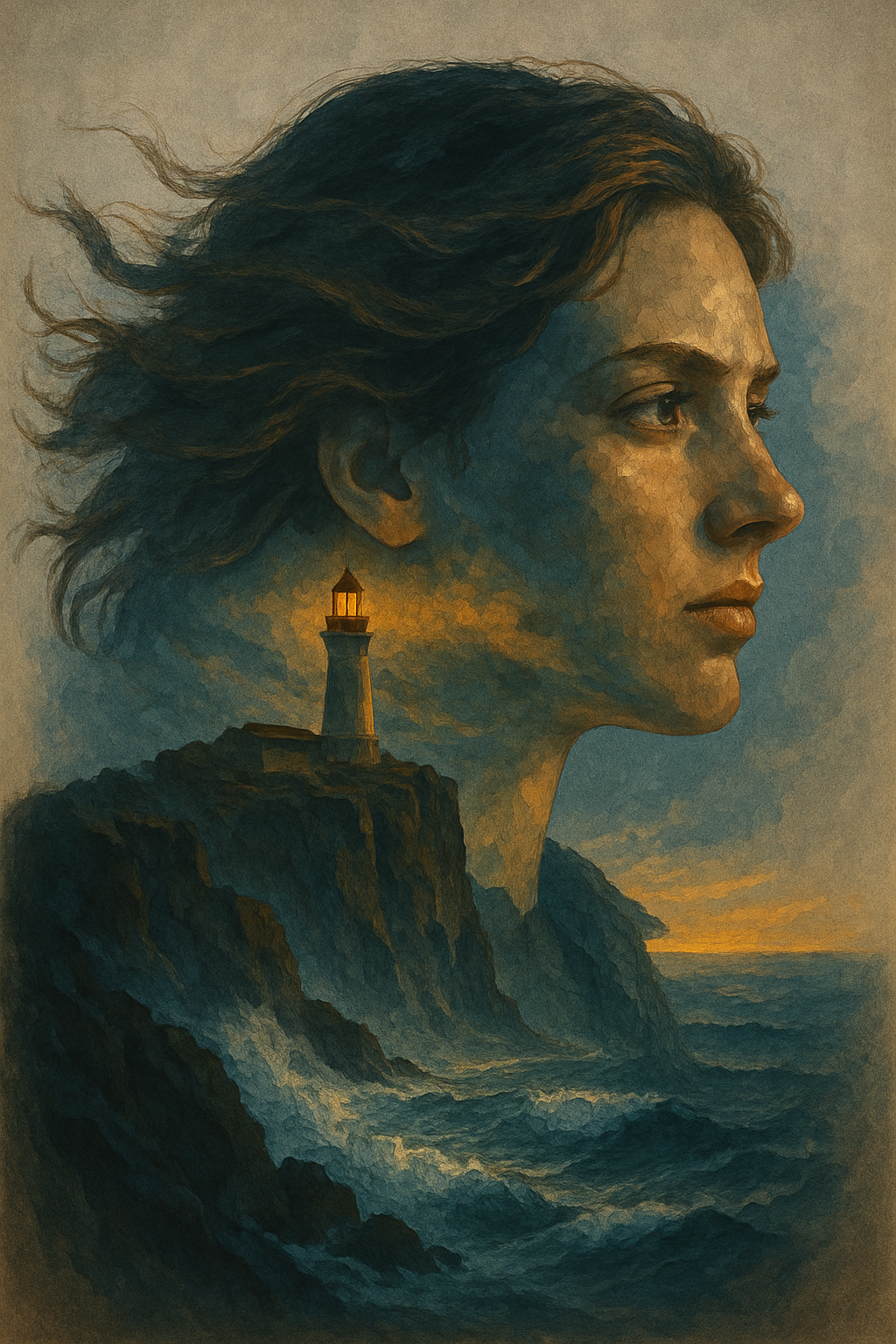 Woman and the Whispering Sea