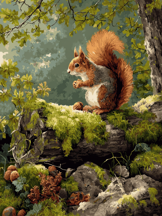 Woodland Nut Gatherer