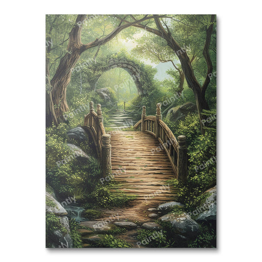 Woodland Path to Bridge