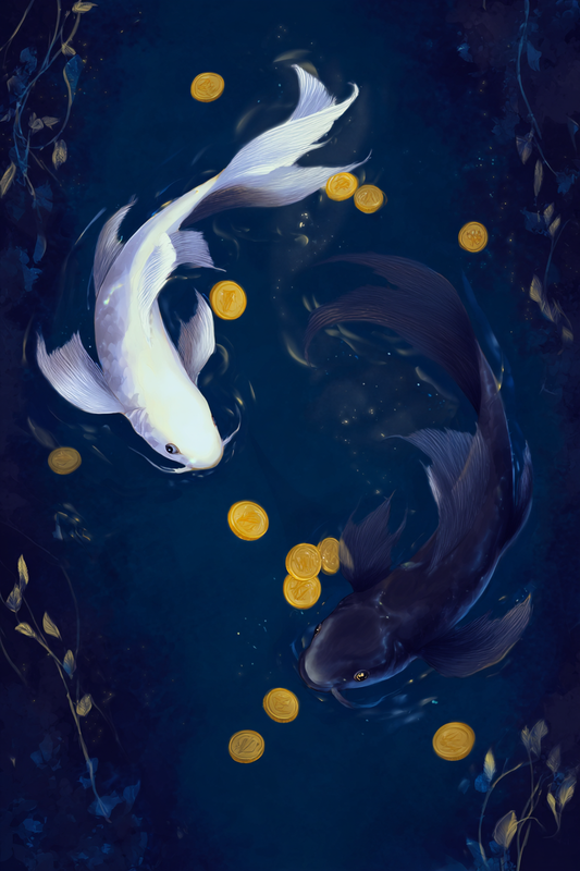 Yin and Yang Koi