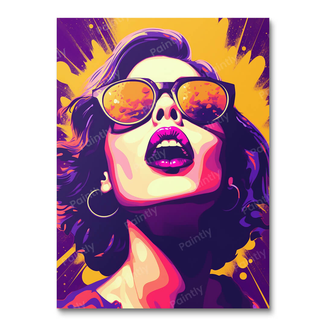 Pop Art Girl in Shades I