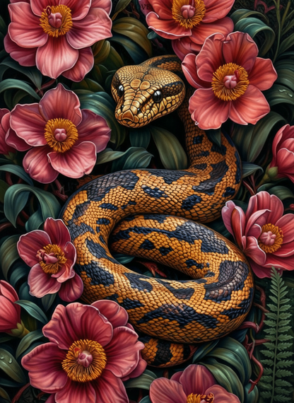 Serpent Among Blossoms