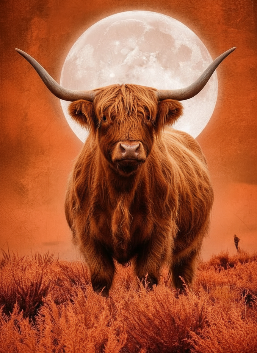 The Red Requiem Highland Cow