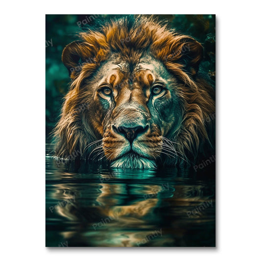 Submerged Lion