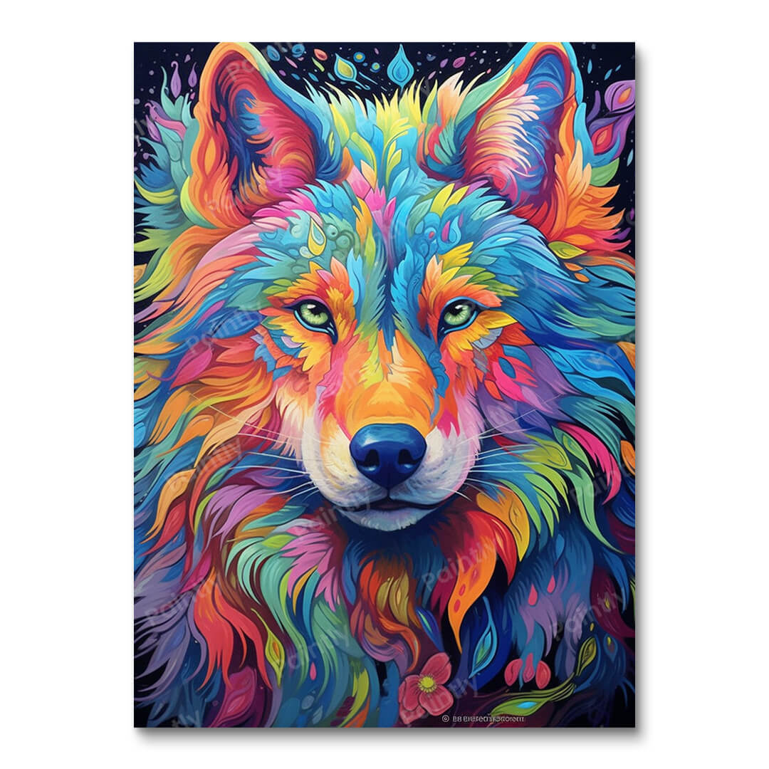 Psychedelic Wolf I