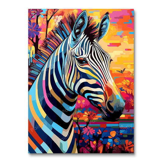 Psychedelic Zebra I