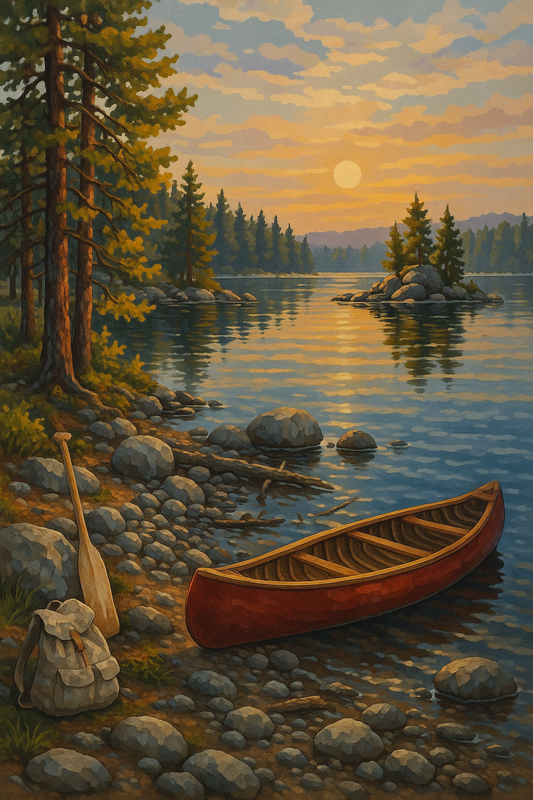 Canoe by the Golden Shore