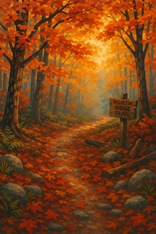 Autumn Trail of Firelight