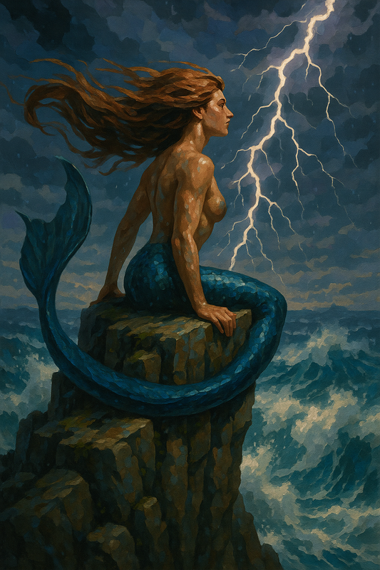 Mermaid Facing the Storm