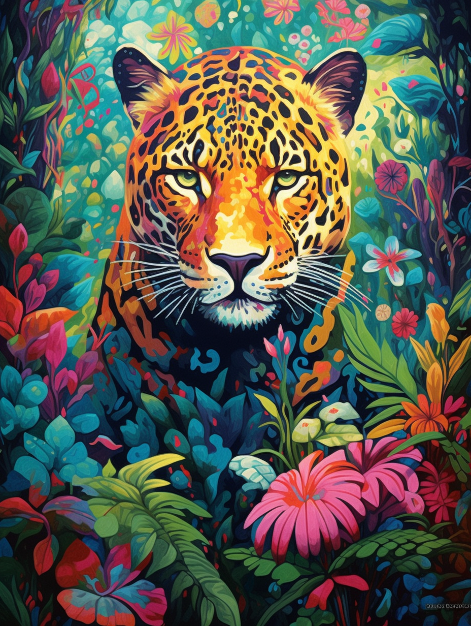 Leopard in Bloom