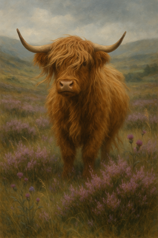 Highland Cow in Mist