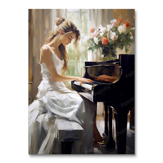 Girl Playing the Piano